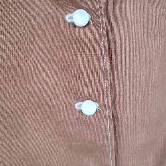 Elegant Tan Midi Dress - Picture 9 of 11